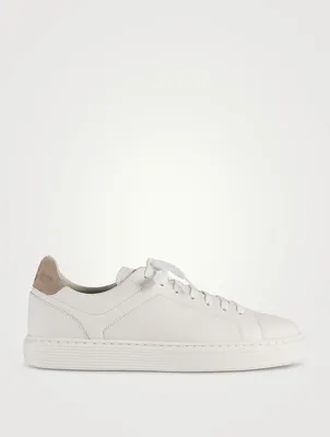 Grained Leather Sneakers
