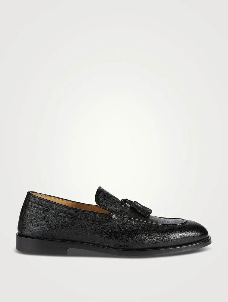 Fine Grain Leather Loafers