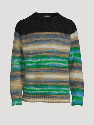 Sunset Mohair And Wool Crewneck Sweater