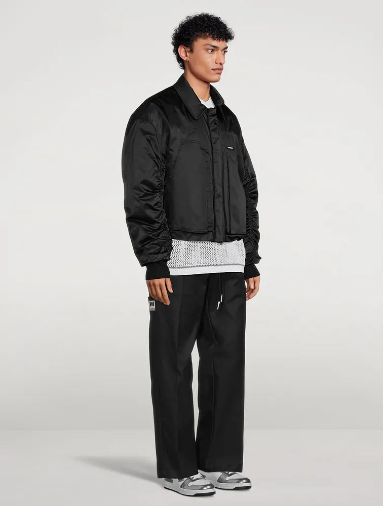 Nylon Bomber Jacket