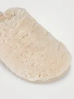 Fuzz Sugar Platform Slippers