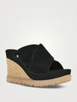 Abbot Suede Espadrille Wedge Mules