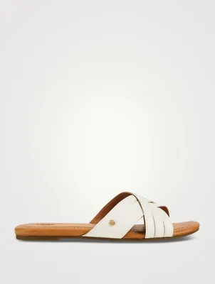 Kenleigh Leather Slide Sandals