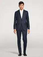 Wool Two-Piece Suit Check Print