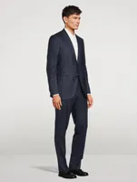 Wool Two-Piece Suit Check Print