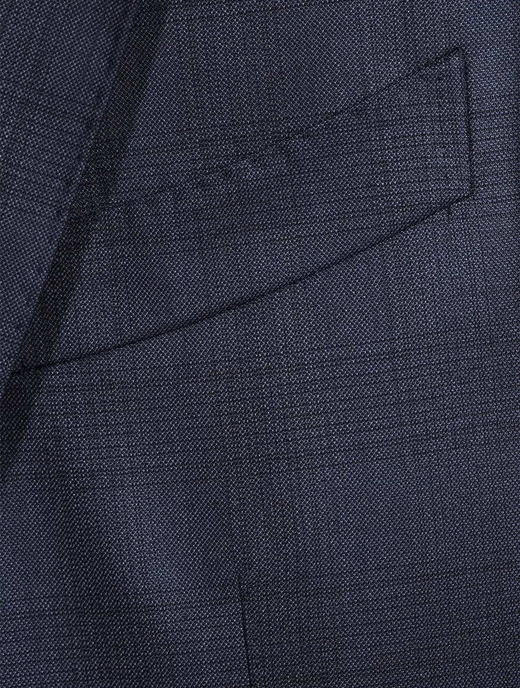 Wool Two-Piece Suit Check Print