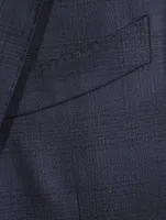 Wool Two-Piece Suit Check Print