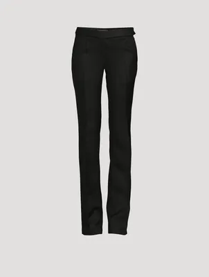 Low-Rise Slim Trousers