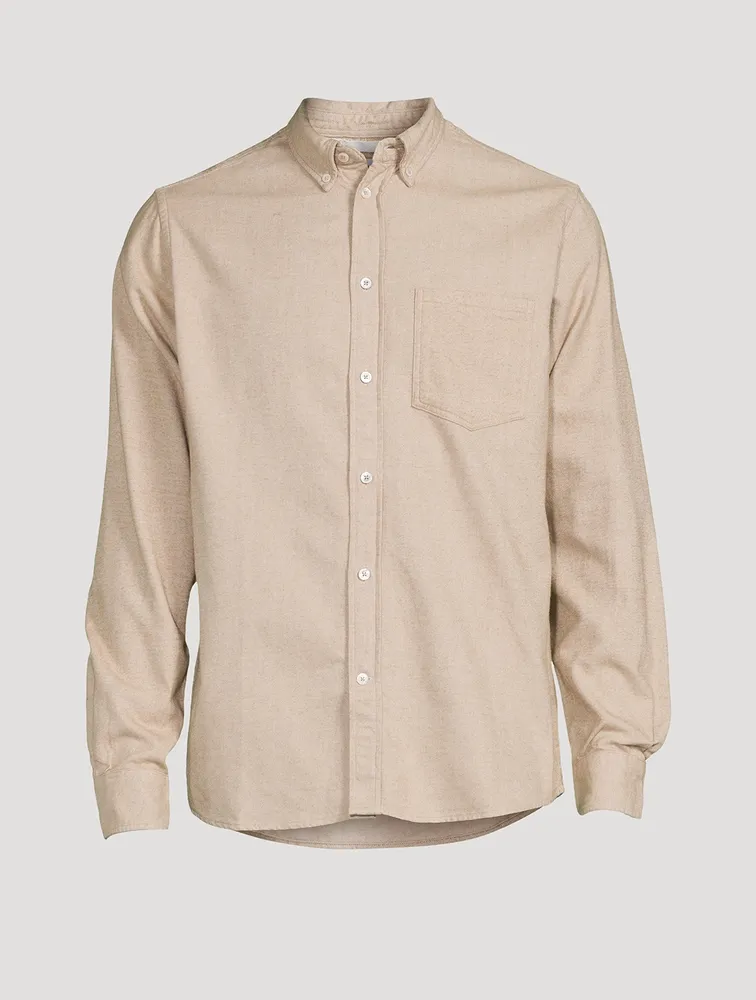 Anton Organic Cotton Brushed Flannel Shirt