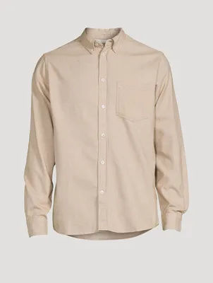 Anton Organic Cotton Brushed Flannel Shirt
