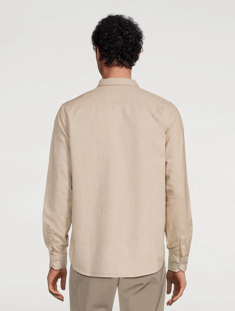 Anton Organic Cotton Brushed Flannel Shirt