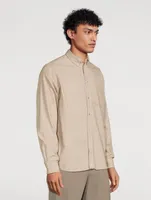 Anton Organic Cotton Brushed Flannel Shirt