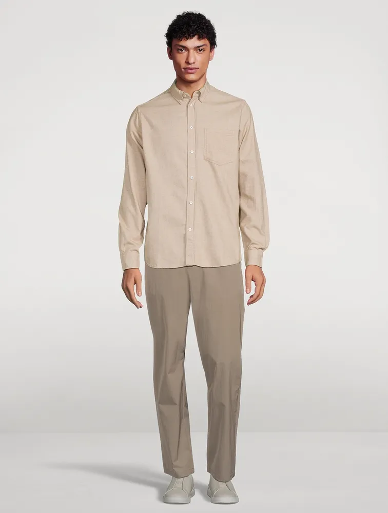 Anton Organic Cotton Brushed Flannel Shirt