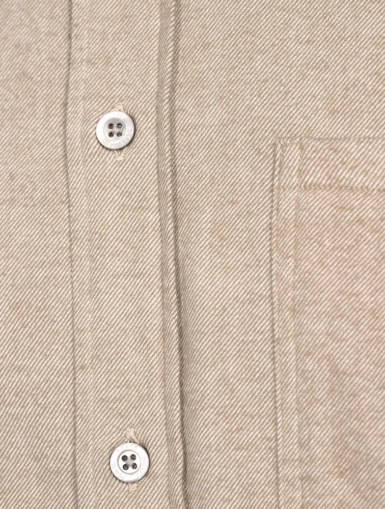 Anton Organic Cotton Brushed Flannel Shirt