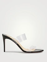 Just Nothing PVC And Patent Leather Mules