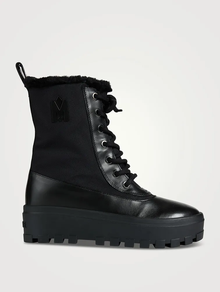 Hero Shearling-Lined Nylon Combat Boots