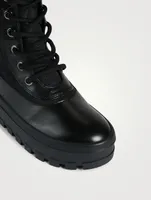 Hero Shearling-Lined Nylon Combat Boots