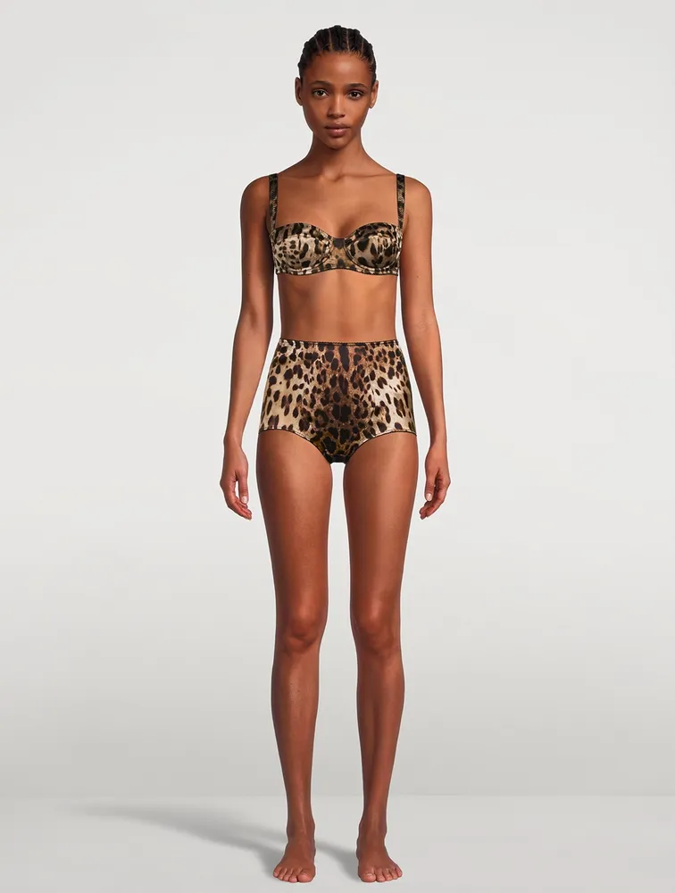 Full Coverage Briefs Leopard Print