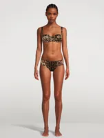 High-Waisted Briefs Leopard Print