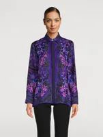 Orchid Barocco Silk Shirt