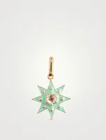 Jac+Jo 14K Gold Enamel Vintage Star Pendant Charm