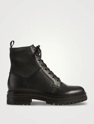 Martis Leather Combat Boots