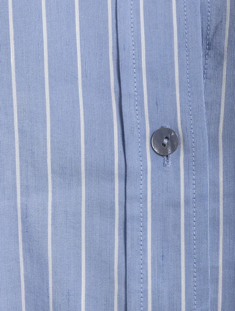 Linen And Cotton Striped Shirt