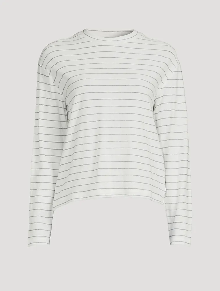 Long-Sleeve T-Shirt Stripe Print