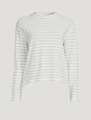 Long-Sleeve T-Shirt Stripe Print