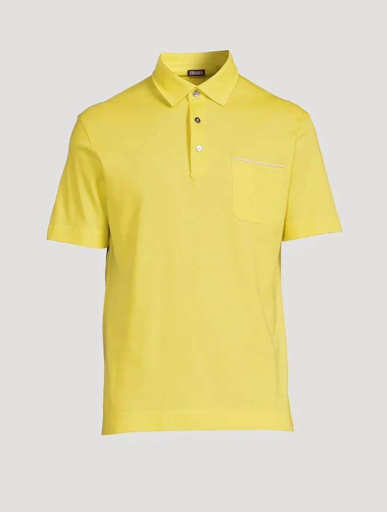 Cotton Short-Sleeve Polo Shirt