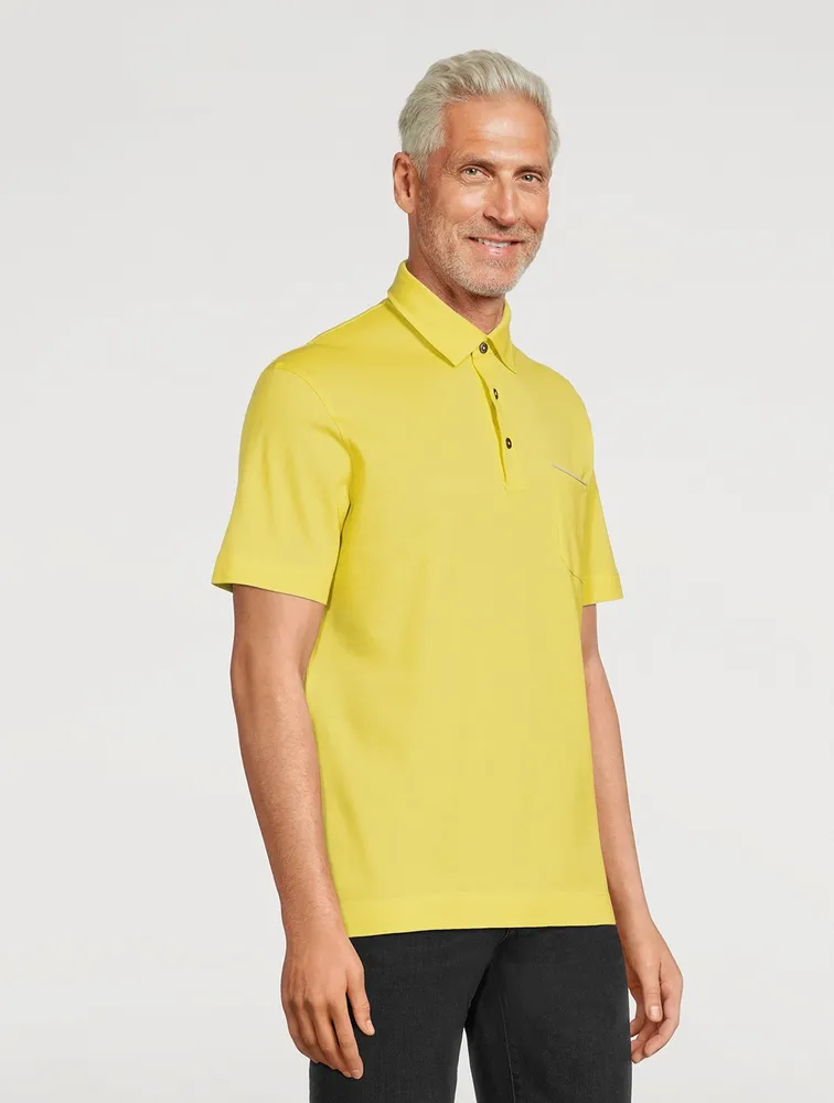 Cotton Short-Sleeve Polo Shirt