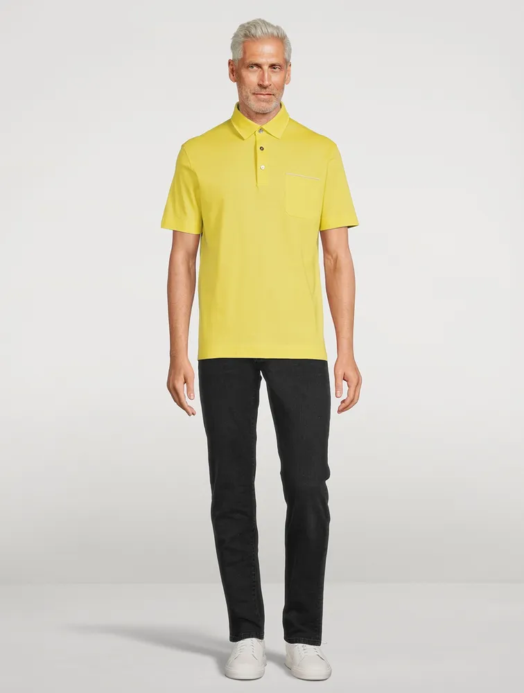 Cotton Short-Sleeve Polo Shirt
