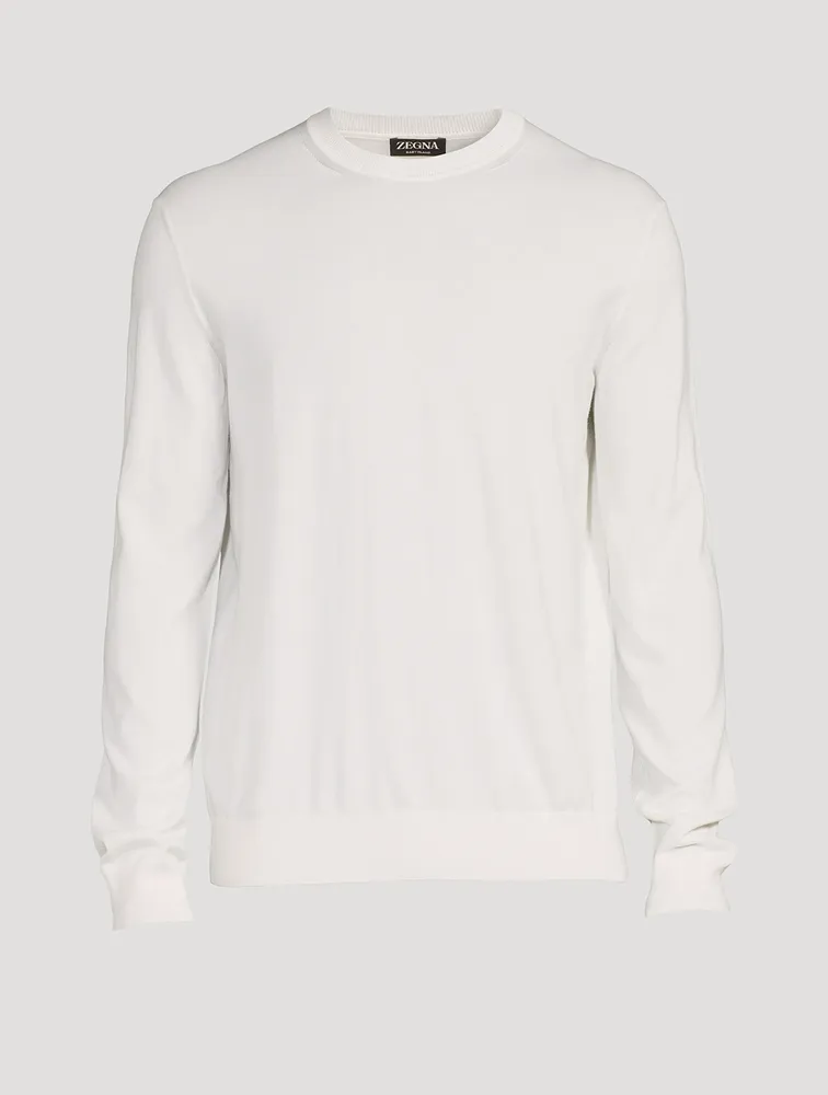 Cotton And Cashmere Crewneck Sweater