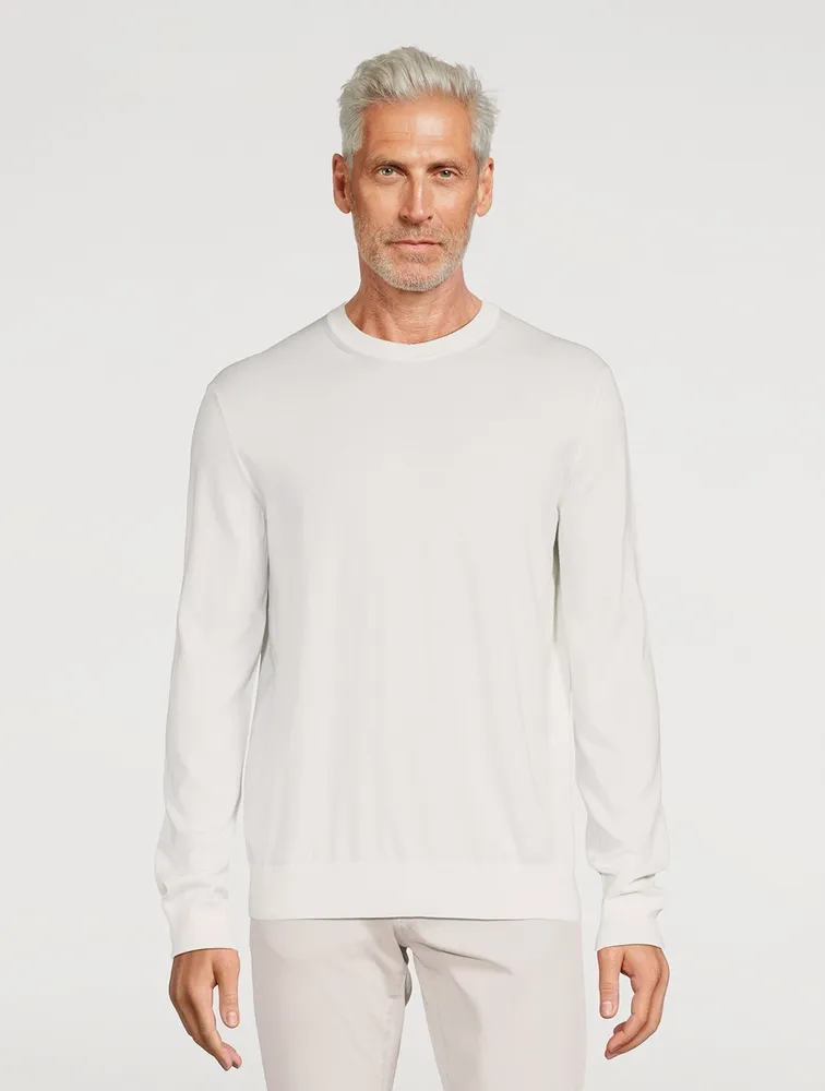 Cotton And Cashmere Crewneck Sweater