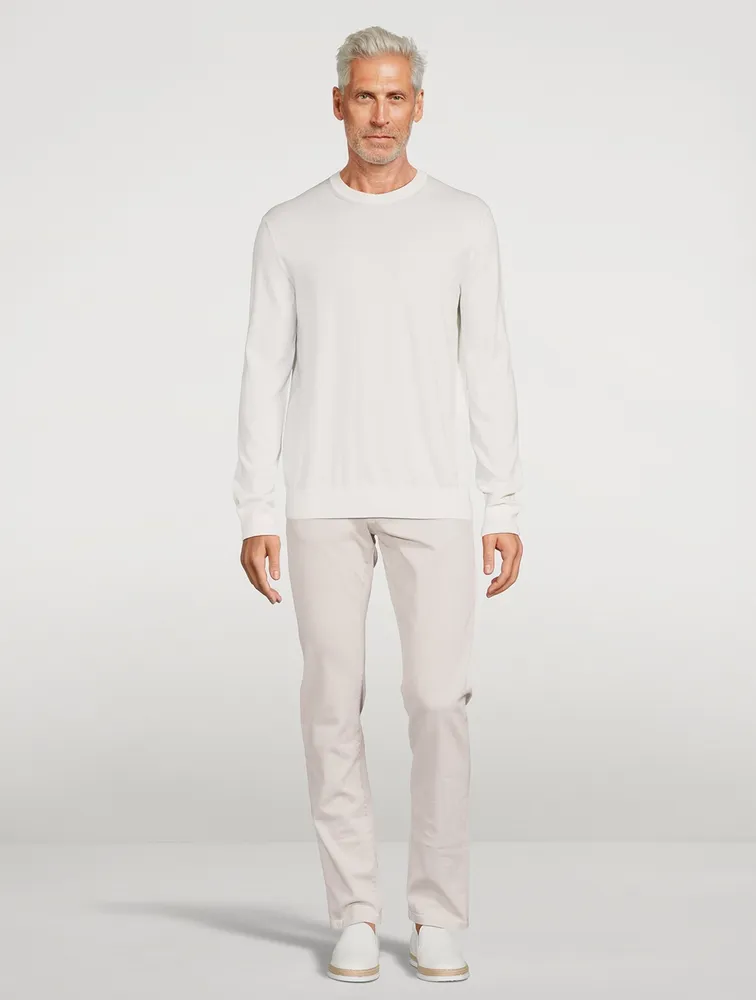 Cotton And Cashmere Crewneck Sweater