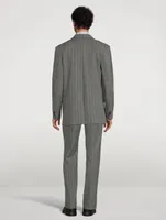 Single-Breasted Jacket Striped Print