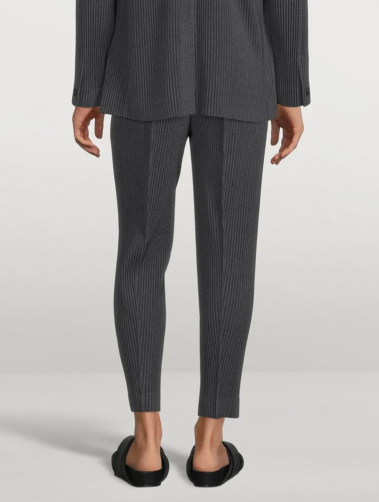 Wool Like Light Centre Crease Pants