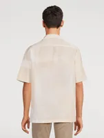 Linen And Cotton Short-Sleeve Shirt