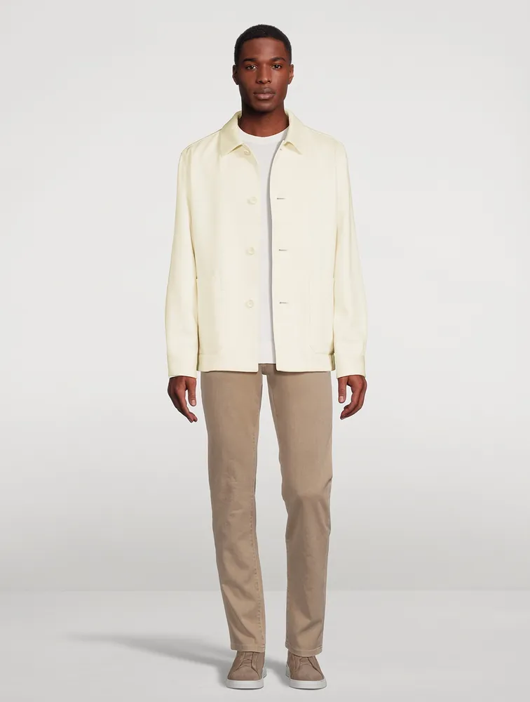 Cotton And Linen Chore Jacket