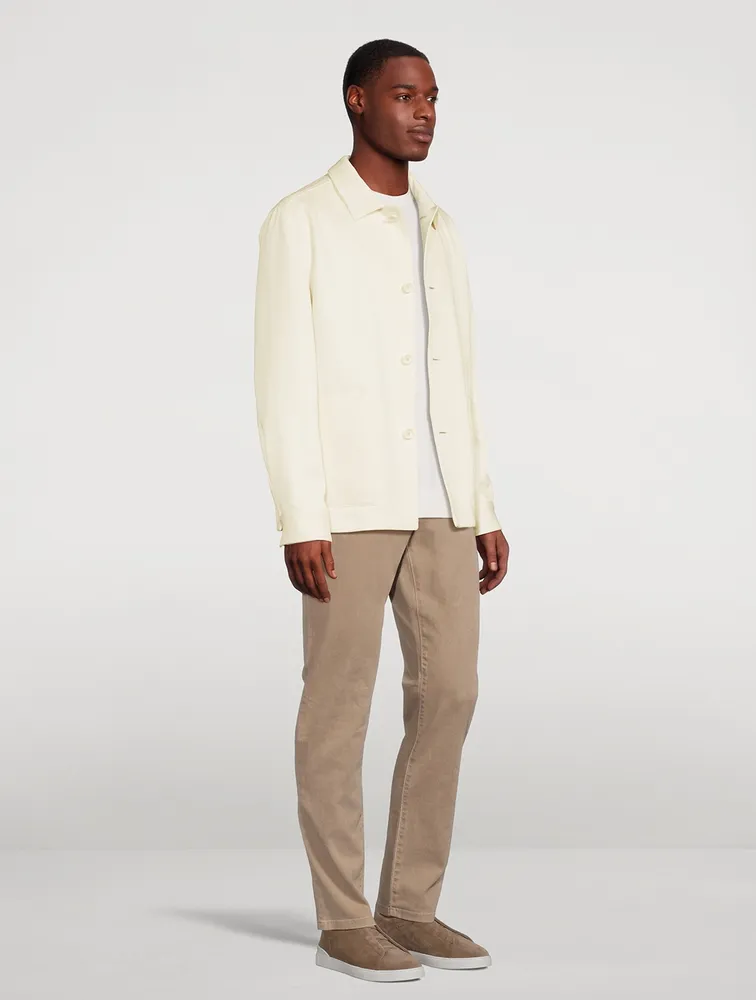 Cotton And Linen Chore Jacket