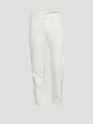 Cotton Straight-Leg Jeans