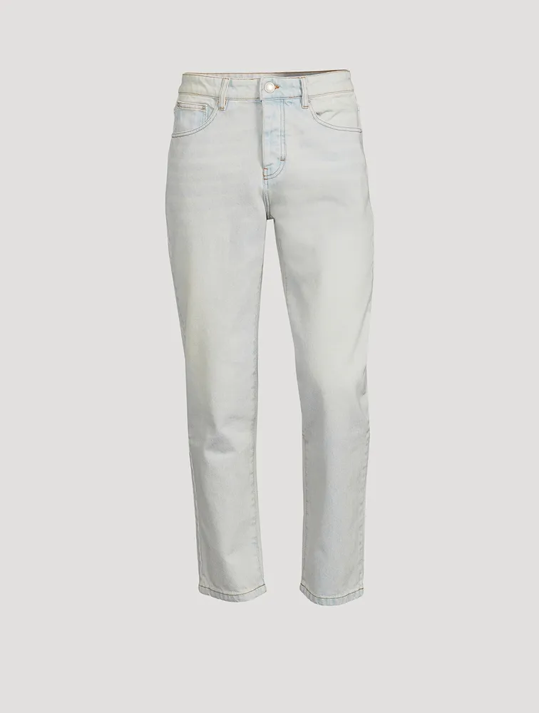 Cotton Tapered-Fit Jeans
