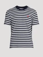 Ami De Coeur Cotton T-Shirt Striped Print