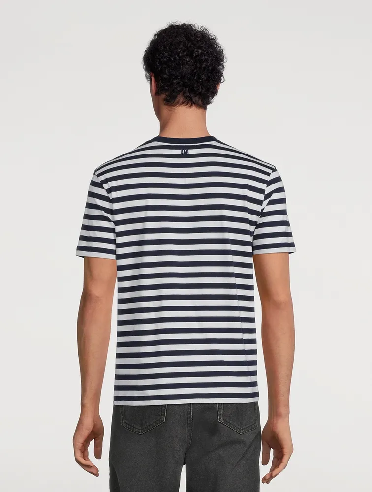 Ami De Coeur Cotton T-Shirt Striped Print