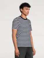 Ami De Coeur Cotton T-Shirt Striped Print