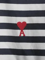 Ami De Coeur Cotton T-Shirt Striped Print