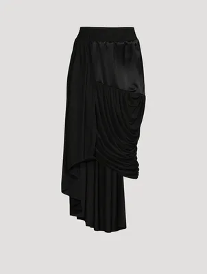 Draped Midi Skirt