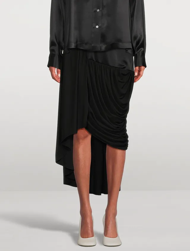 BA&SH Galina Long Silk Skirt