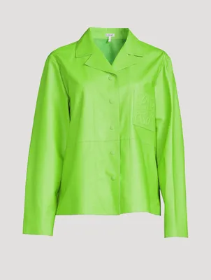 Anagram Leather Pajama Shirt