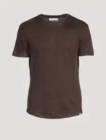 OB-T Linen Tailored Crewneck T-Shirt